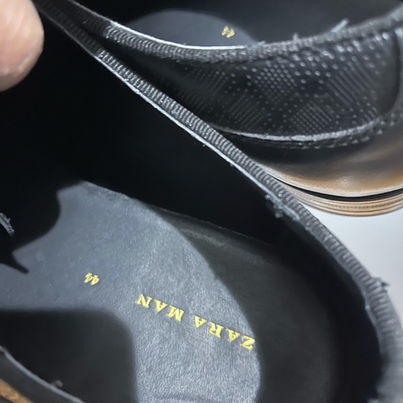Stylish Black Zara Dress Shoes Sz 11 (44) - Picture 5 of 13